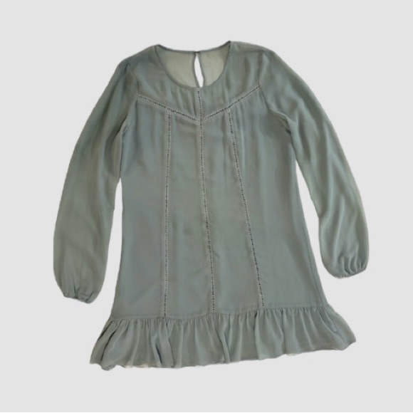 Bcbgeneration Women’s Small Long Sleeve Sage Green Dress